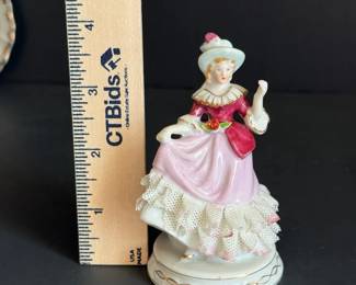 DresdenStyle Porcelain Figurine Lot More