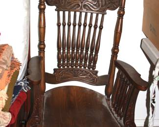 Antique wood glider rocket