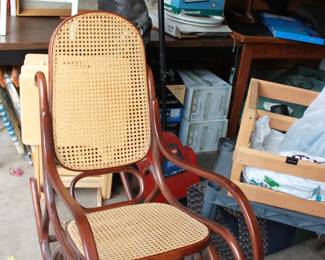 Antique bentwood rocking rocker chair