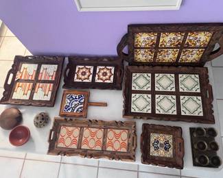 Tile Trays And Decorative Bowls