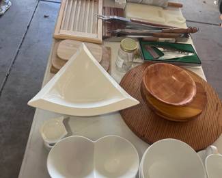 Serving Bowls And Kitchen Utensils