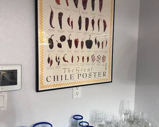Stemware And Chile Poster