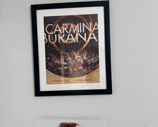 Framed Music Poster And Wall Accent