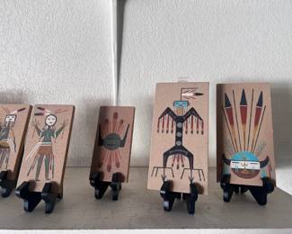 Painted Figure Plaques