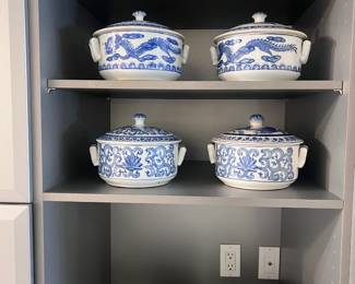 Blue And White Serving Pieces