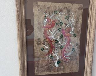 Framed Bird Art Alternate View