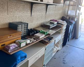 Garage Shelves And Household Supplies