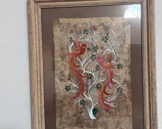 Framed Bird Art