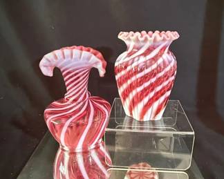 Pink and White Vases