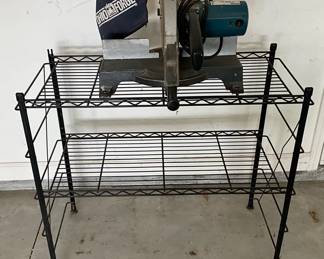 10 Inch Miter Saw  Metal Shelving