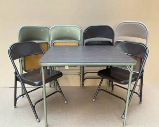 Samsonite Folding Table and Friends