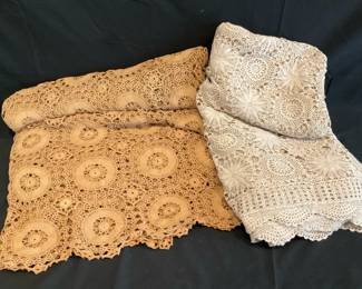 Vintage Hand Crochet Bedspreads