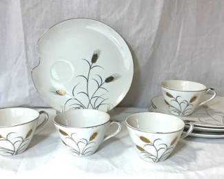 L  M Gold and Silver Wheat Set