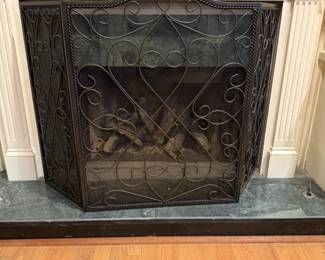 Wrought Iron Fireplace Screen