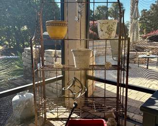 Large outdoor baker's rack