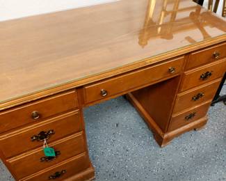 Solid wood desk