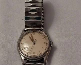 Vintage Mens Baldwin Stainless Steel Watch