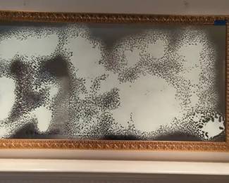Heavy Gold Framed Rectangular Mirror