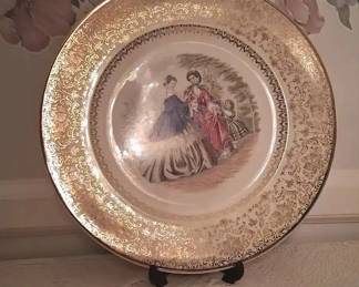 22 & 23kt Gold Rimmed Plates