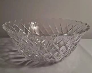 Waterford Square Cut Floral Bottom Bowl