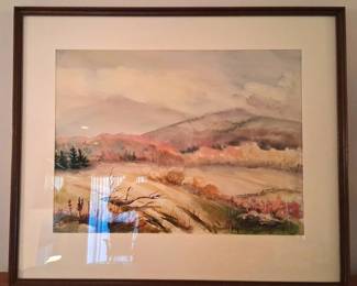 Large Watercolor Painting