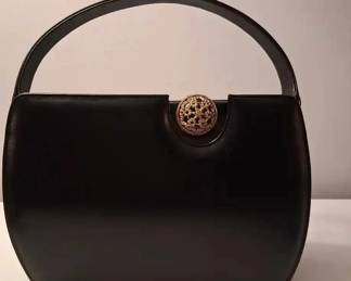 Vintage Caprice Black Jeweled Handbag