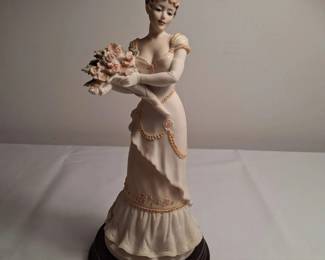 Guiseppe Armani - Young Lady w/ Flowers