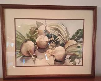 Framed Watercolor Painting