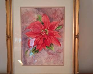 Poinsetta Painting