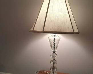 Vintage Glass & Acrylic Table Lamp