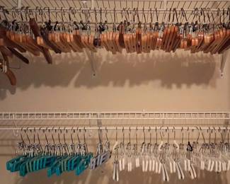 Wood and Plastic Skirt/ Plats Hangers