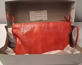 Vintage Snakeskin Handbag