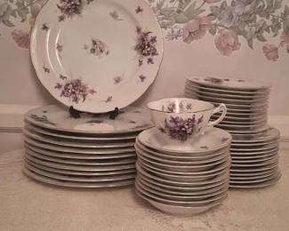 Handpainted Spring Violets Rossetti China