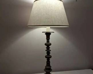 Tall Brushed Nickel Table Lamp