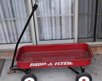 Red Radio Flyer Wagon