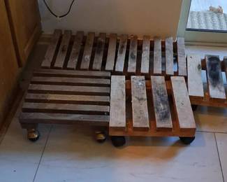 Wooden plant stands