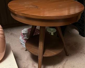 MCM round side table