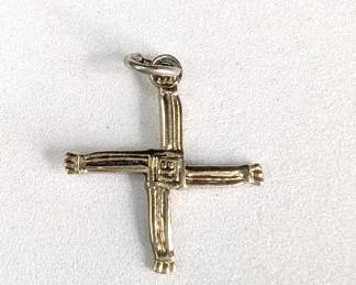 AM005 Celtic St Brigid Sterling Cross Pendant
