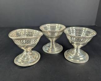 MT004 Sterling Egg or Dessert Cup Holders