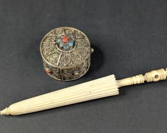 CT006 Victorian Stanhope Needle Case and Trinket Box