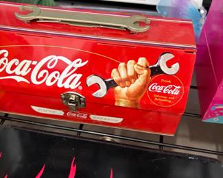 Coca-Cola metal toolbox.