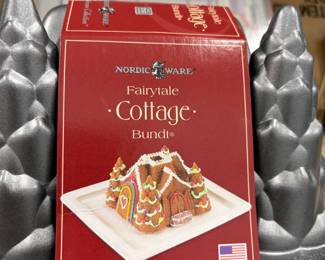 Nordic Ware Fairytale Cottage bundt pan, new in box.
