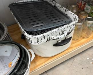 Enamel roaster.