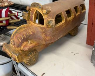 Ceramic bus planter.