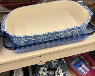 Spongeware baking dish.