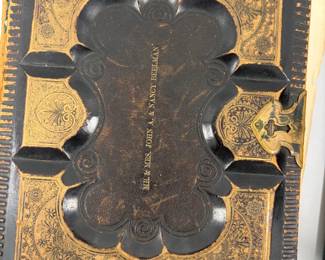 Antique ornate Victorian album.