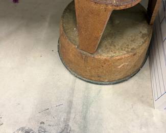 Vintage metal stool.