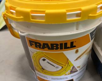Frabill bait bucket.