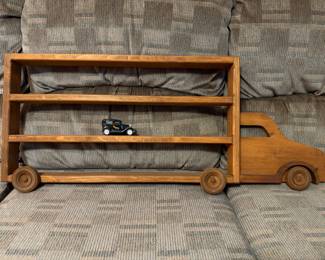 Wooden Truck Display Shelf