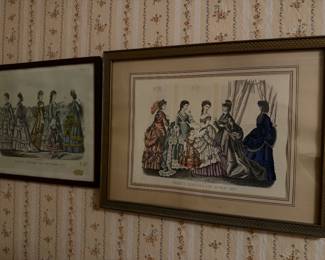 Victorian framed Wall art prints 